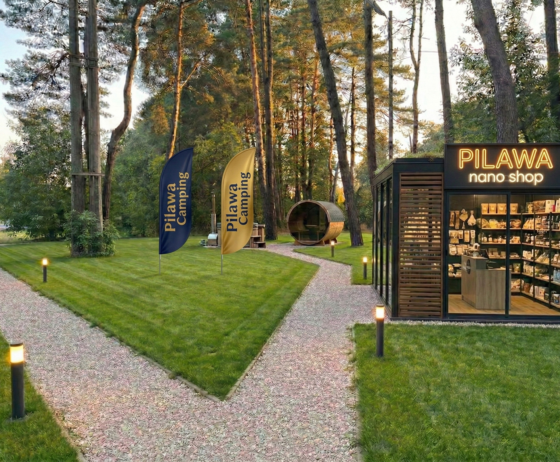 Strefa SPA – sauna i balia Pilawa Camping nad Zalewem Zegrzyńskim